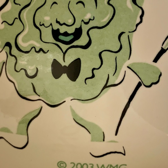 Funny plate & mug “BEET GOES ON” and “LETTUCE DANCE” stoneware lunch dinner set - Picture 9 of 9